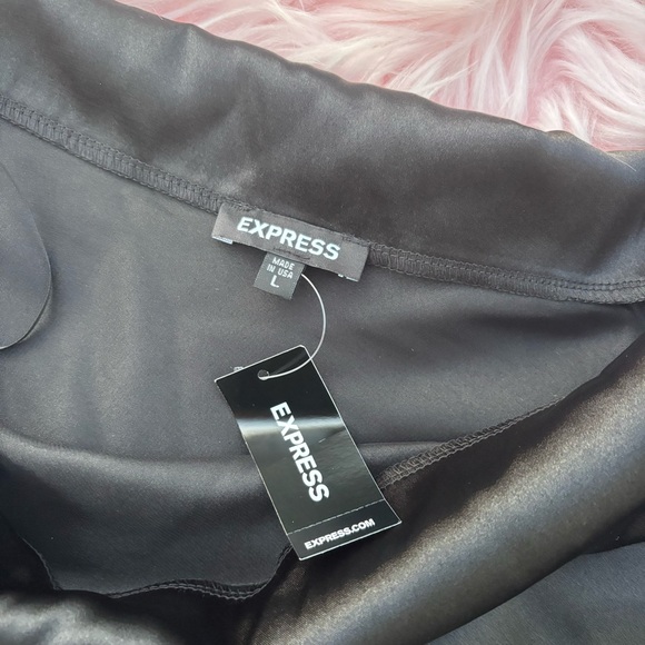 Express Black Off the Shoulder Top - Picture 3 of 3